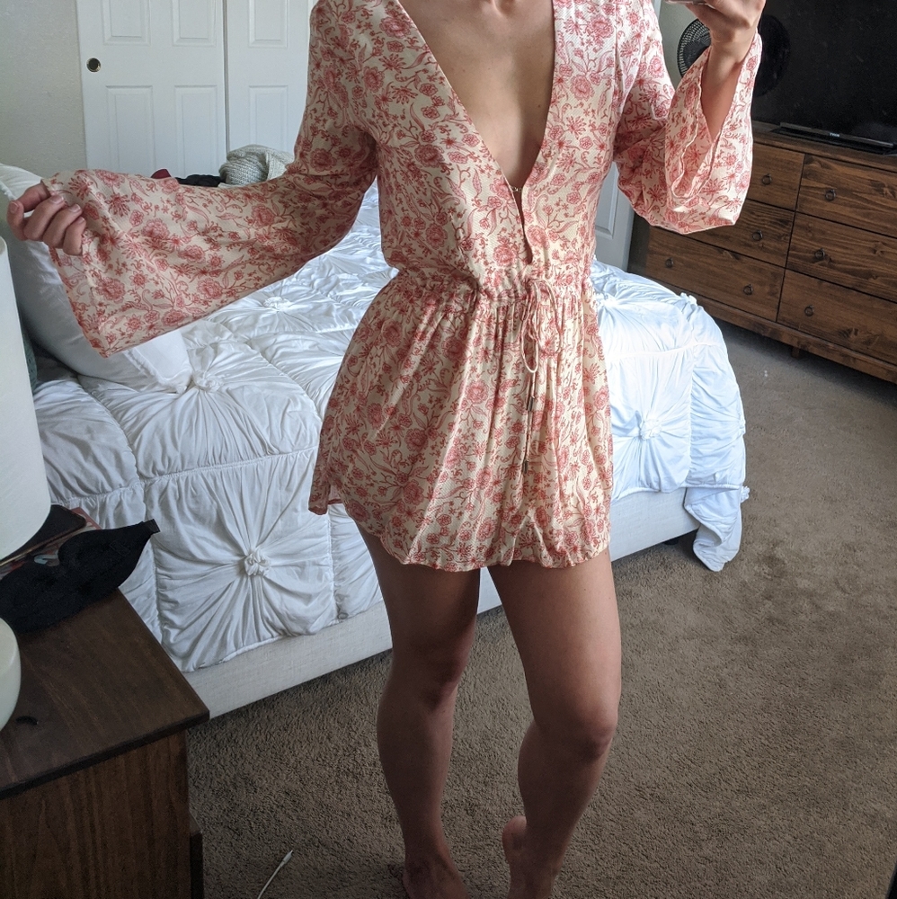 Vici Red Paisley Dress
